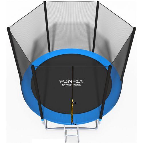 Батут Funfit 8ft (252см) синій з зовнішньою сіткою — фото 3