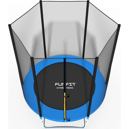 Батут Funfit 6ft (183см) синій з зовнішньою сіткою — фото 3