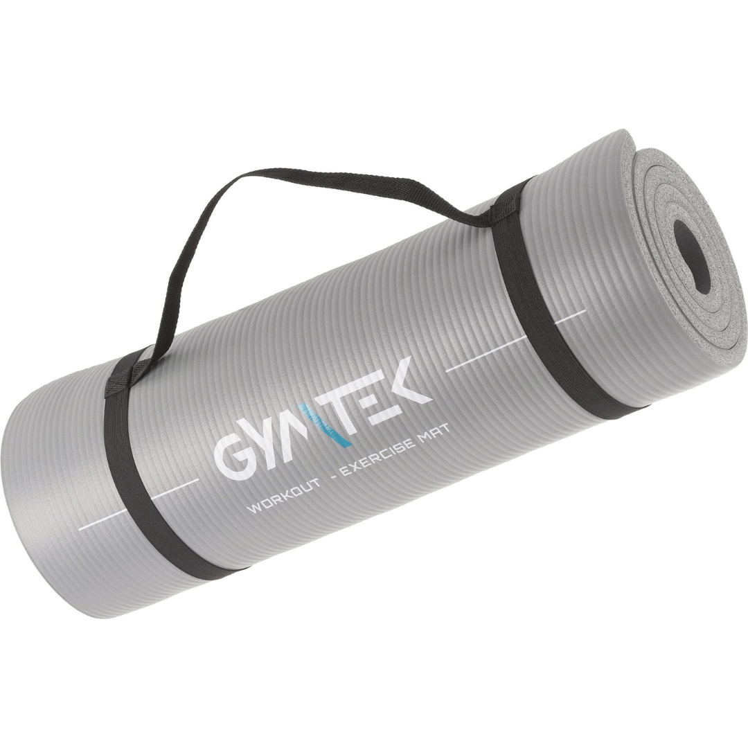 Килимок (мат) для фітнесу та йоги Gymtek NBR 1,5см сірий — фото 2