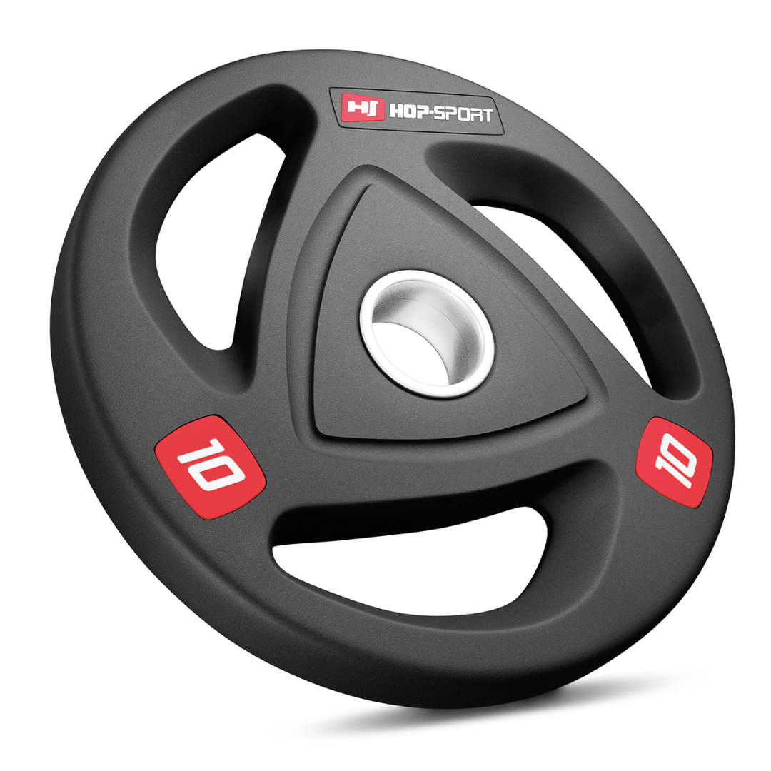 Набір олімпійський Hop-Sport PRO 140кг з W-подібним грифом — мініатюра 6