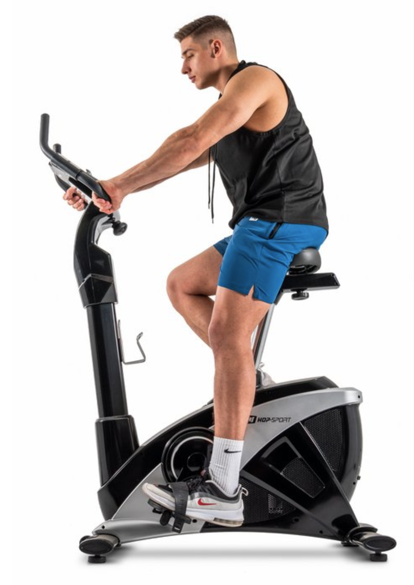 Велотренажер Hop-Sport HS-090H Apollo'21 сріблястий iConsole+ — фото 2