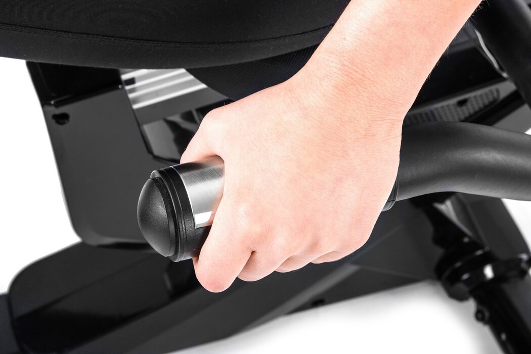 Горизонтальний велотренажер Hop-Sport HS-070L Helix сріблястий iConsole+ — мініатюра 9