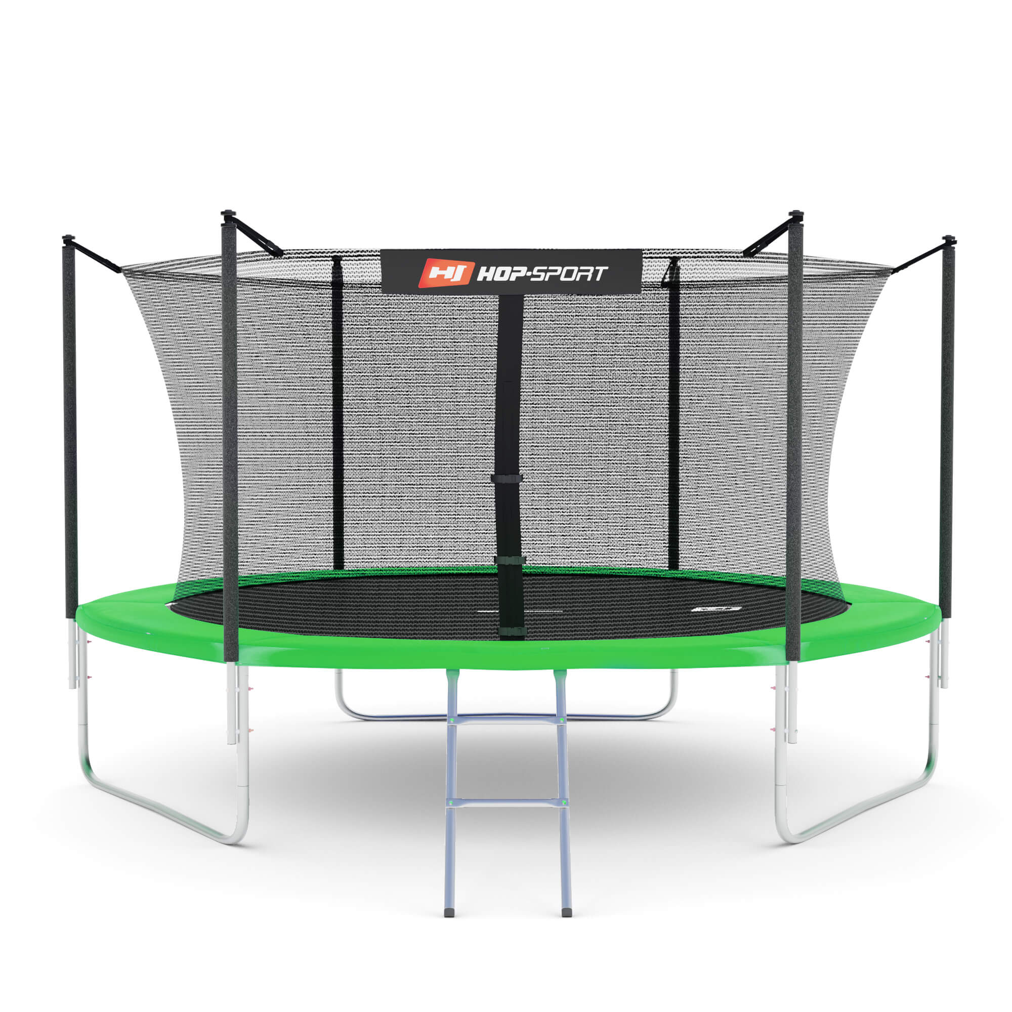 Батут Hop-Sport 10ft (305см) зелений з внутрішньою сіткою — мініатюра 8