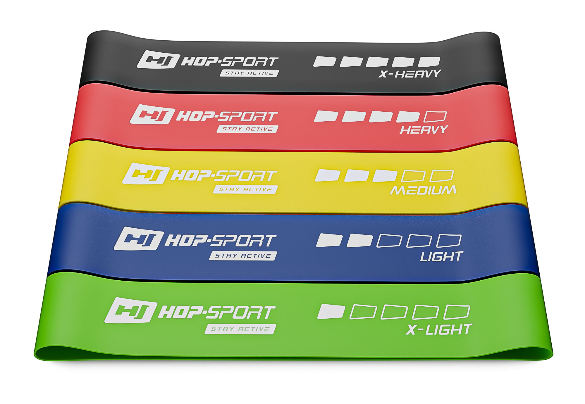 Набір резинок для фітнесу Hop-Sport 600x50мм HS-L650RL — фото 1