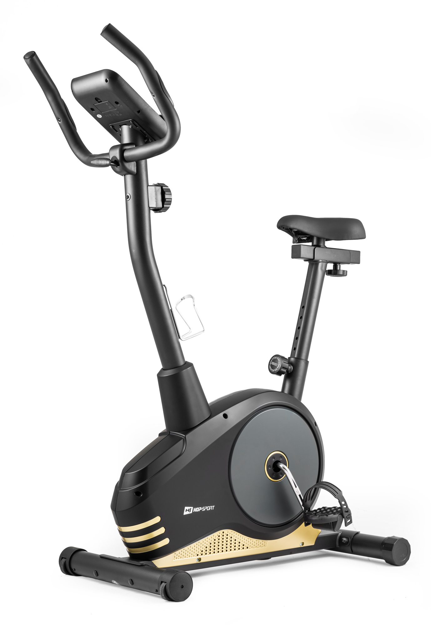 Велотренажер Hop-Sport HS-2080 Spark чорно-золотистий (2020) — фото 2