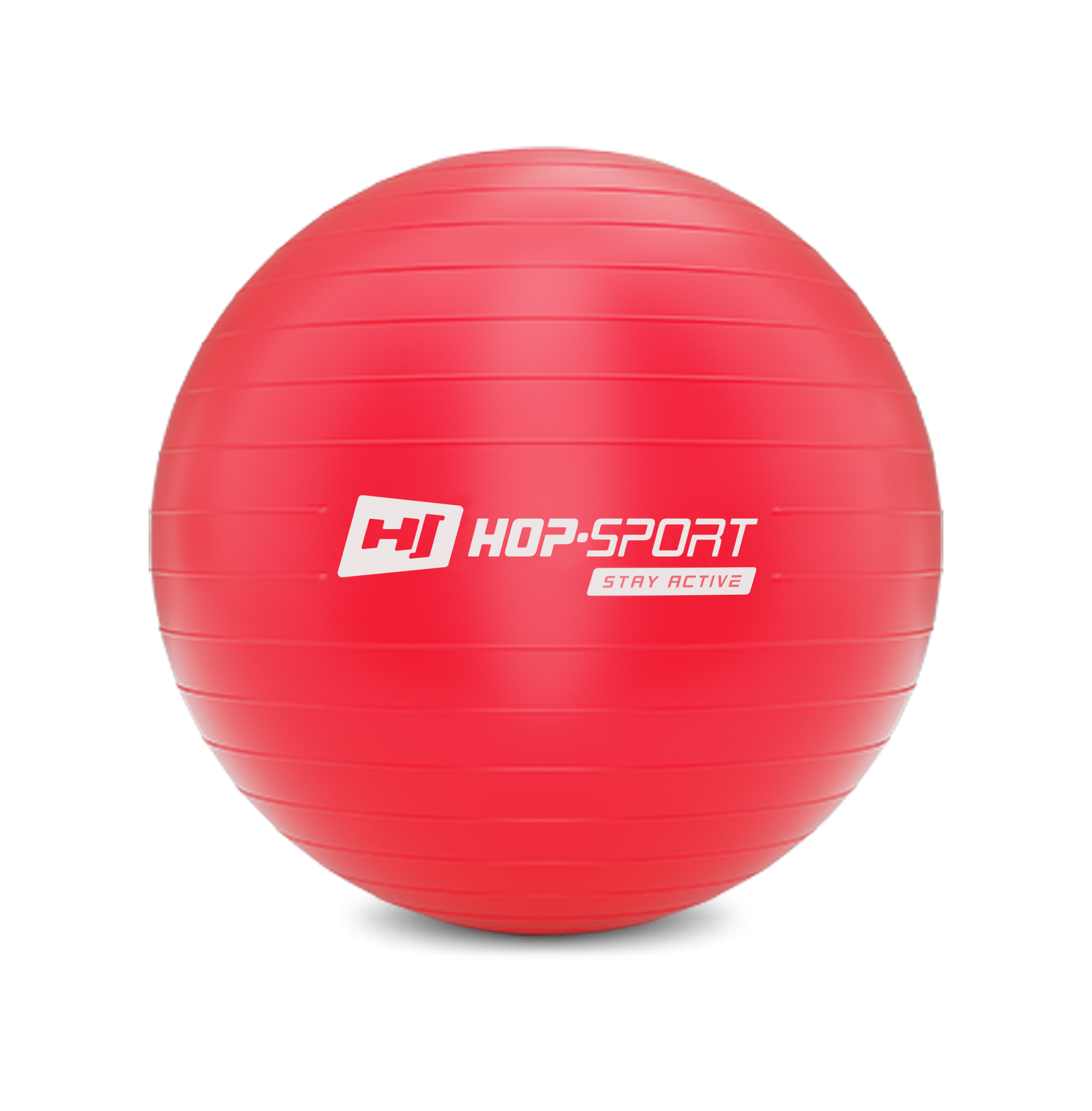 Фітбол Hop-Sport 55см червоний + насос 2020 — фото 3