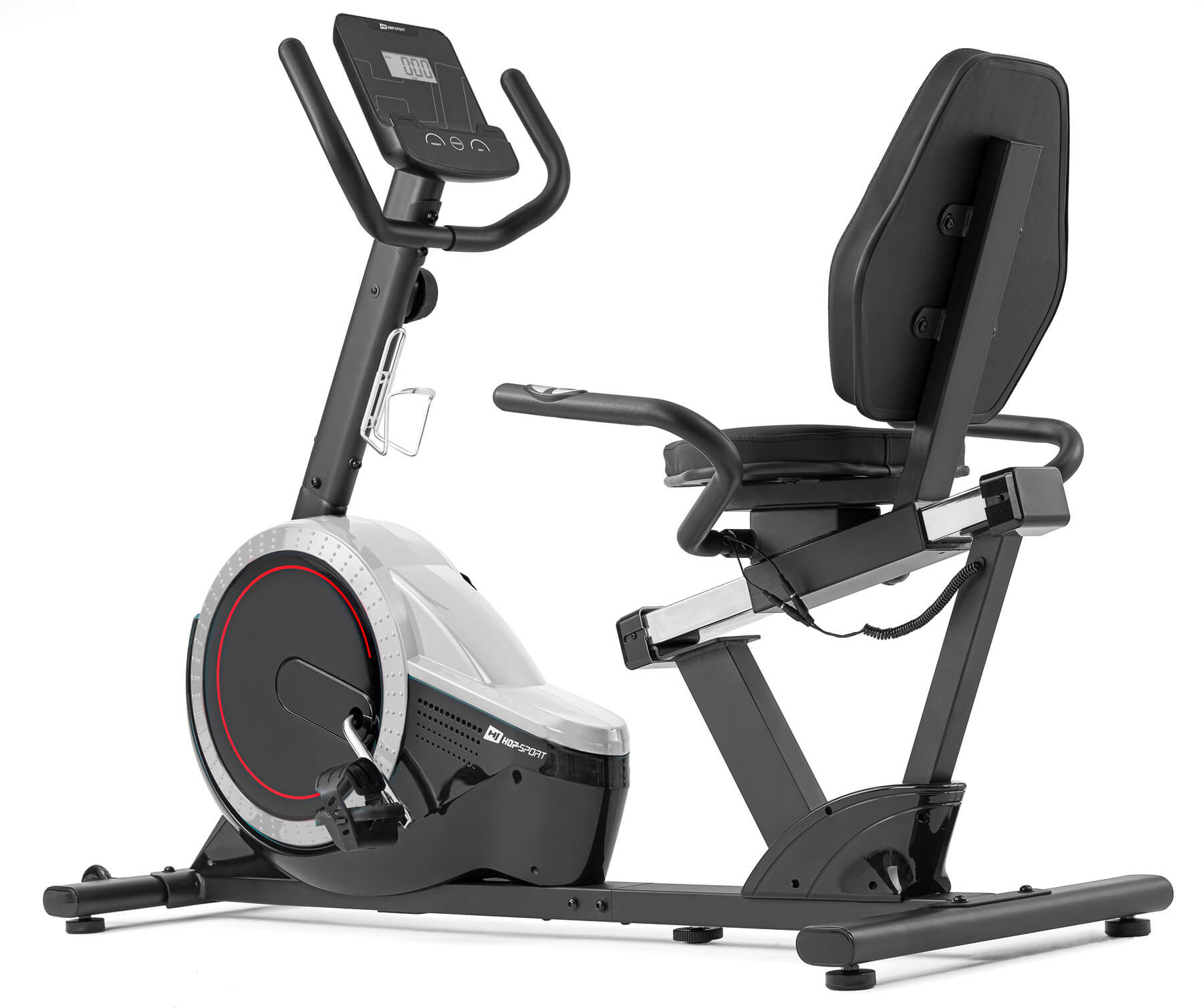 Горизонтальний велотренажер Hop-Sport HS-060L Pulse сріблястий 2020 — мініатюра 8