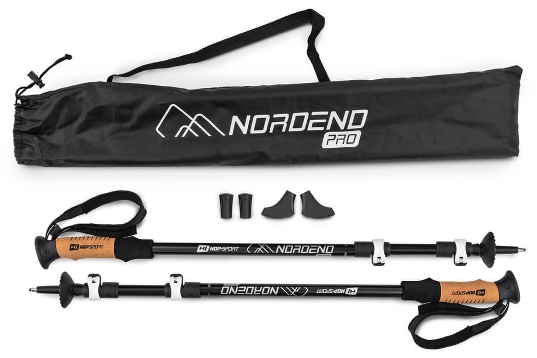 Трекінгові палиці Hop-Sport Nordend Pro чорні — фото 2