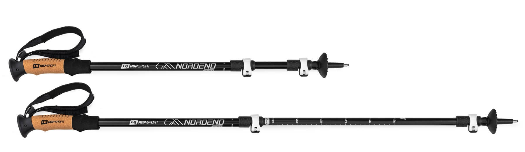 Трекінгові палиці Hop-Sport Nordend Pro чорні — фото 3