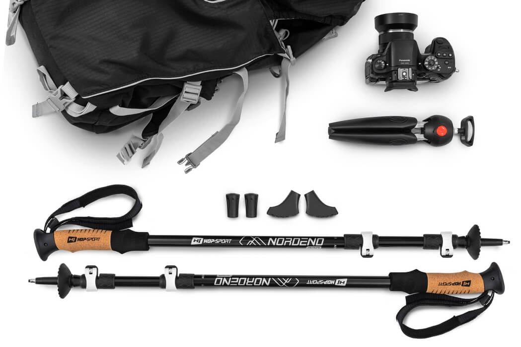 Трекінгові палиці Hop-Sport Nordend Pro чорні — мініатюра 7