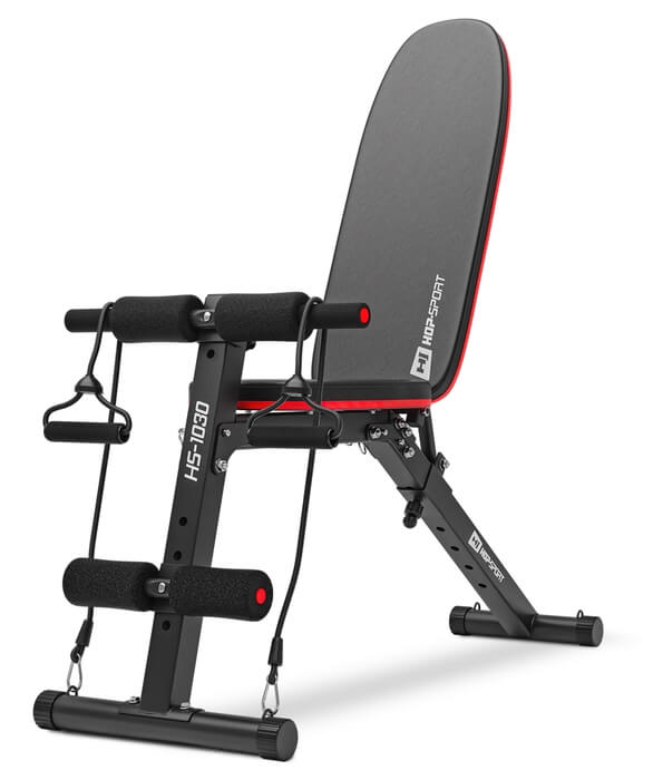 Лавка тренувальна Hop-Sport HS-1030 із фіксатором для ніг — фото 2