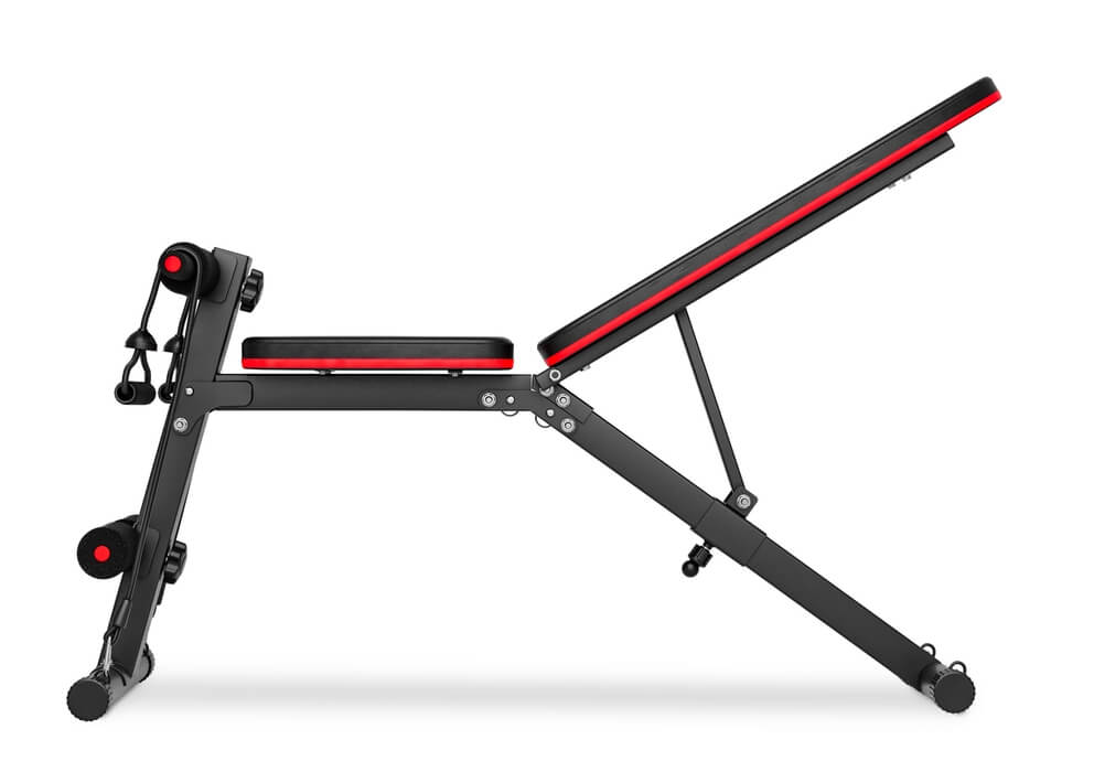 Лавка тренувальна Hop-Sport HS-1030 із фіксатором для ніг — фото 4