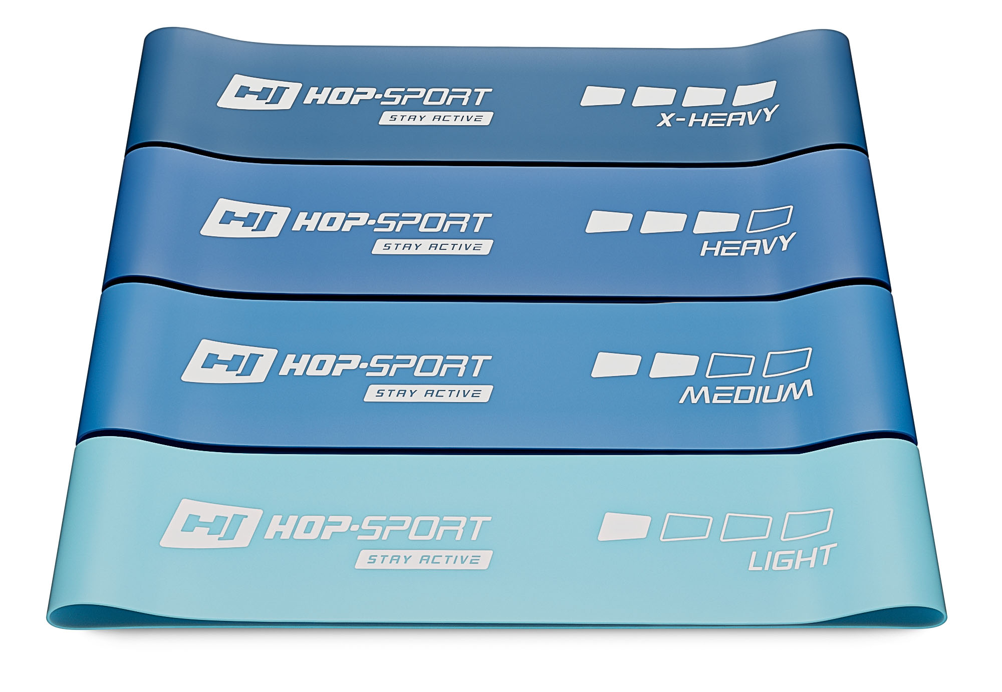 Набір резинок для фітнесу Hop-Sport 600x75мм HS-L675RLB синій — фото 1