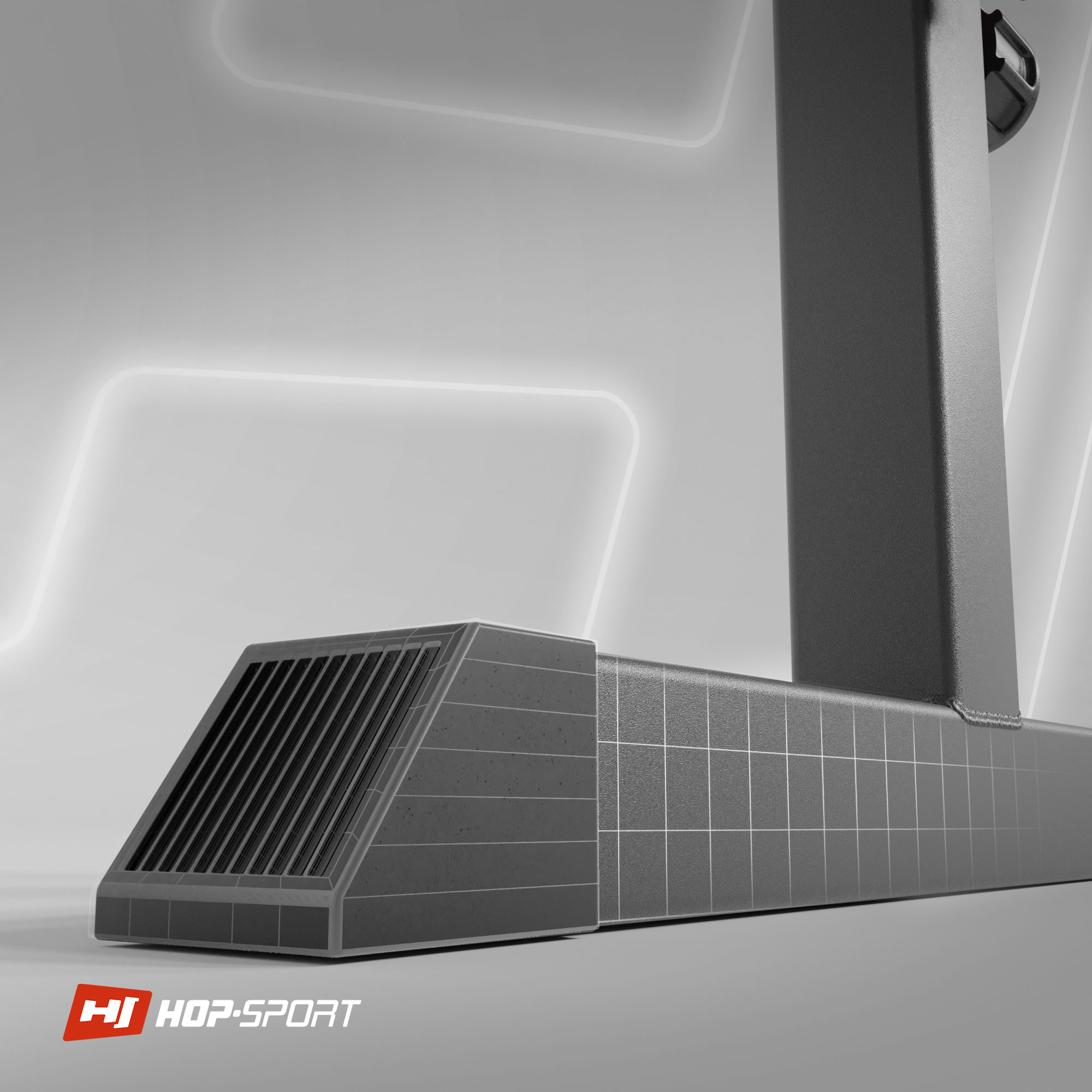 Лавка тренувальна Hop-Sport HS-1025 Pro для жиму горизонтальна регульована — мініатюра 10