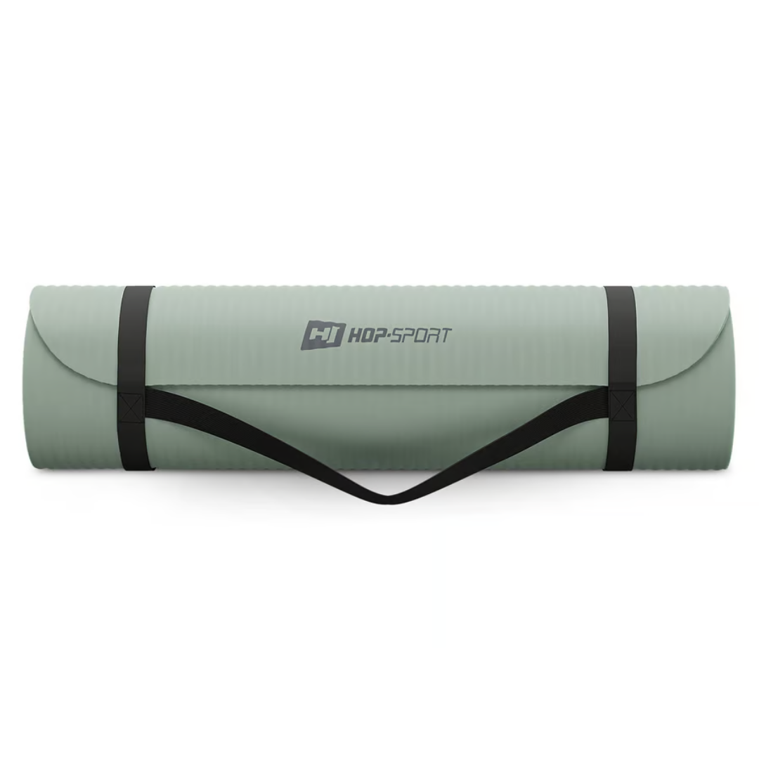 Коврик для йоги Hop-Sport HS-NB010GM NBR 1см оливковий — фото 3