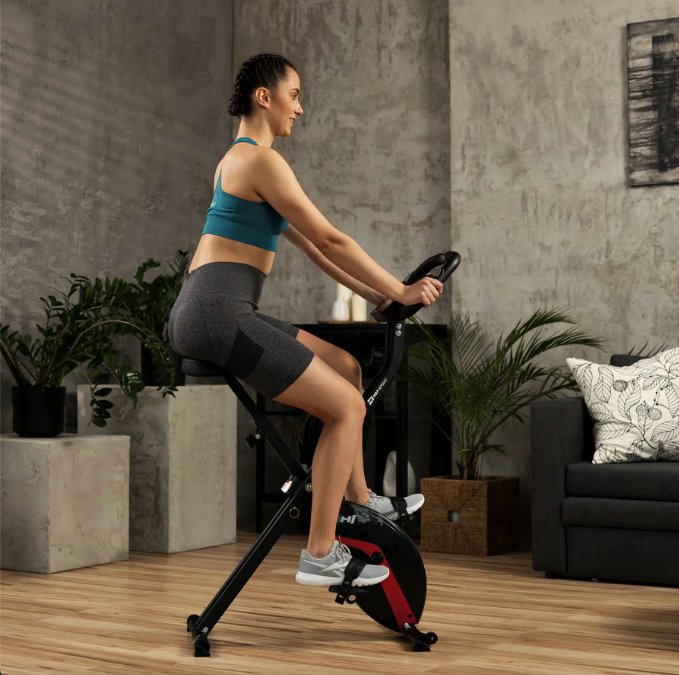 Велотренажер Hop-Sport HS-3020X Quest X-Bike чорно-червоний — фото 2