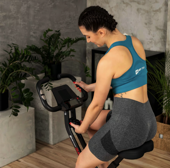 Велотренажер Hop-Sport HS-3020X Quest X-Bike чорно-червоний — фото 5