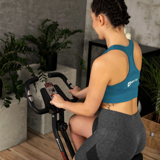 Велотренажер Hop-Sport HS-3020X Quest X-Bike чорно-червоний — мініатюра 6