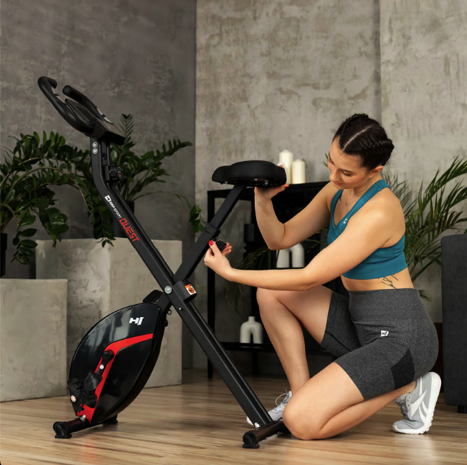 Велотренажер Hop-Sport HS-3020X Quest X-Bike чорно-червоний — мініатюра 7