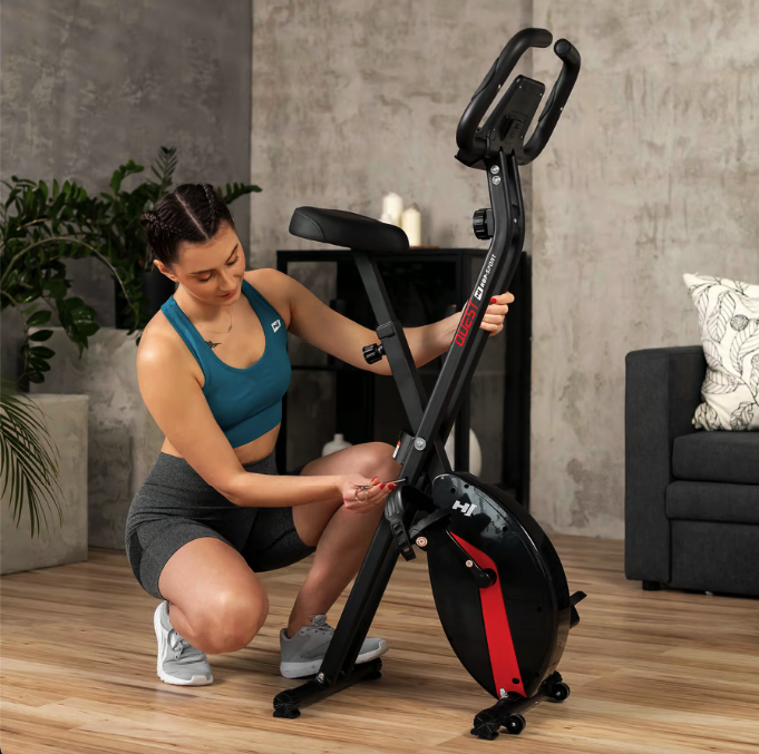 Велотренажер Hop-Sport HS-3020X Quest X-Bike чорно-червоний — мініатюра 9
