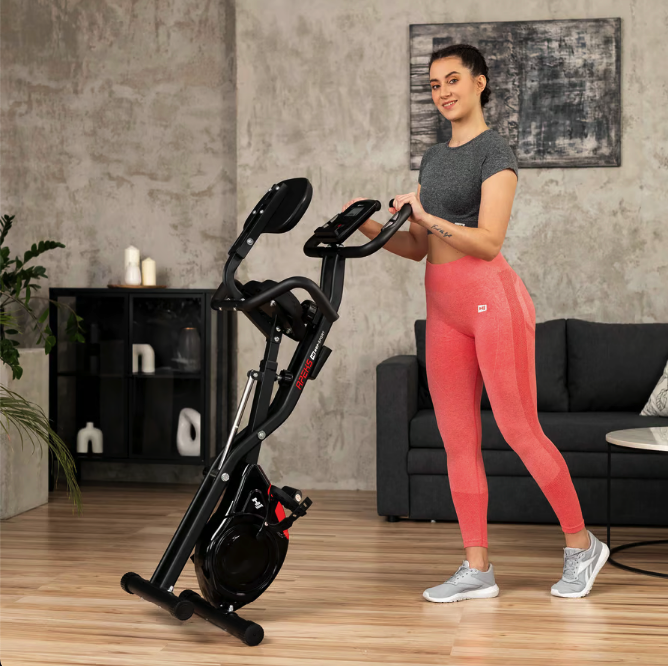 Велотренажер Hop-Sport HS-3030X Apeks X-Bike чорний — мініатюра 10