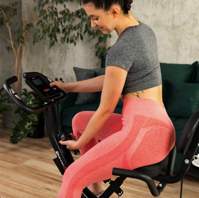 Велотренажер Hop-Sport HS-3030X Apeks X-Bike чорний — мініатюра 6