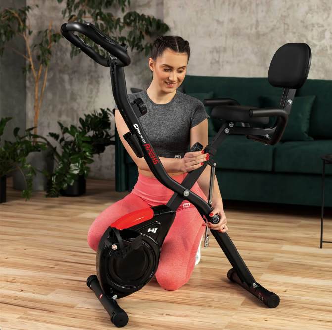 Велотренажер Hop-Sport HS-3030X Apeks X-Bike чорний — мініатюра 7