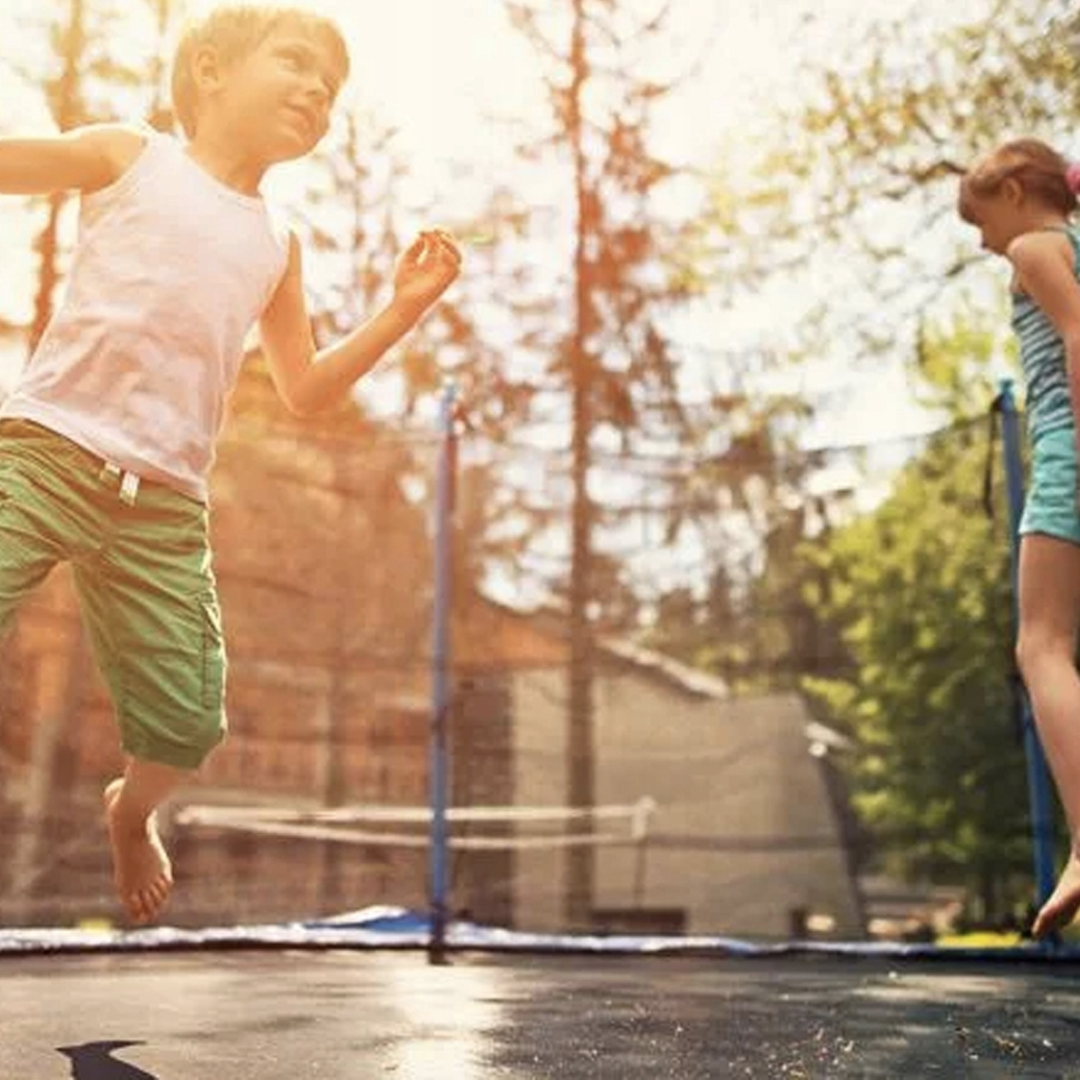 Батут Jumi Motion Sport Line 10ft (305см) з внутрішньою сіткою синій — фото 4
