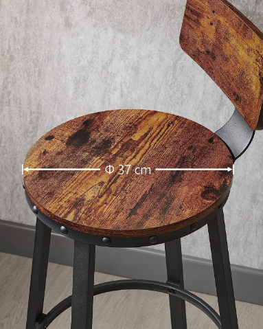 Барний стілець Leobert Comfy 2 штуки Loft — мініатюра 8