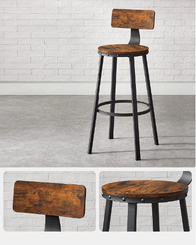 Барний стілець Leobert Comfy 2 штуки Loft — мініатюра 10