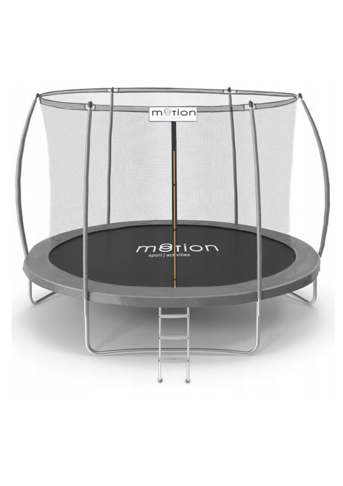 Батут Jumi Motion Sport Line Premium 10ft (305см) з внутрішньою сіткою сірий — фото 3