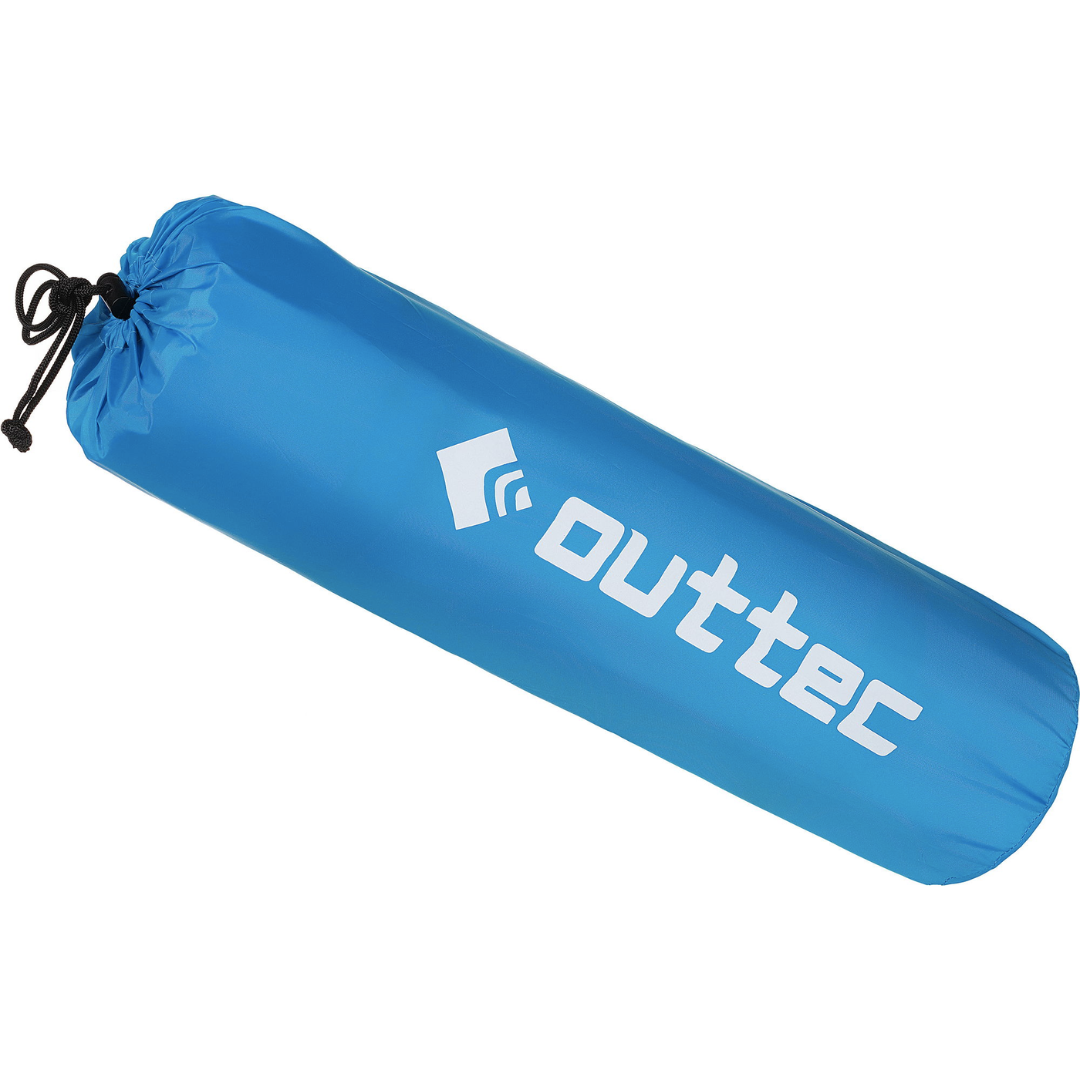 Самонадувний килимок Outtec з подушкою гладкий голубий — мініатюра 6