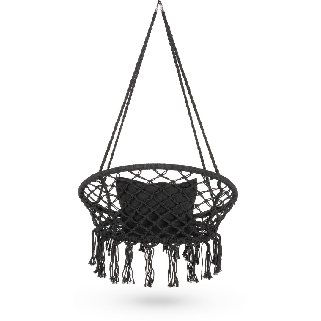 Садова гойдалка Boho Outtec XXL чорний — фото 4