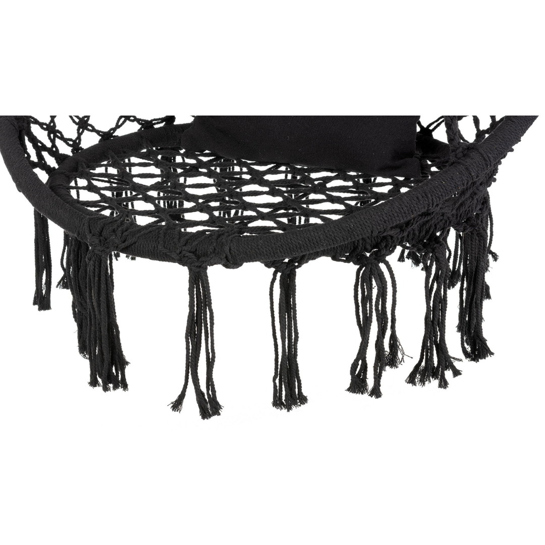 Садова гойдалка Boho Outtec XXL чорний — мініатюра 9