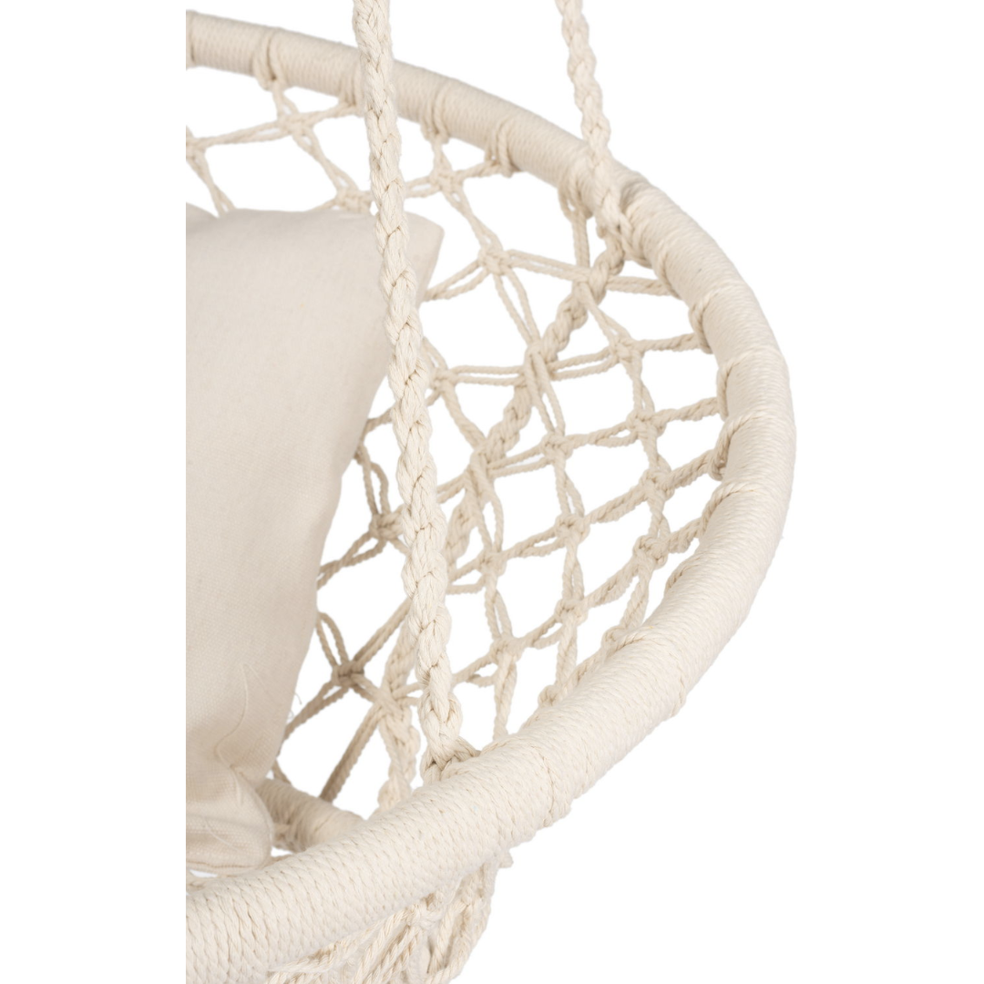 Садова гойдалка Boho Outtec XXL бежевий — мініатюра 7