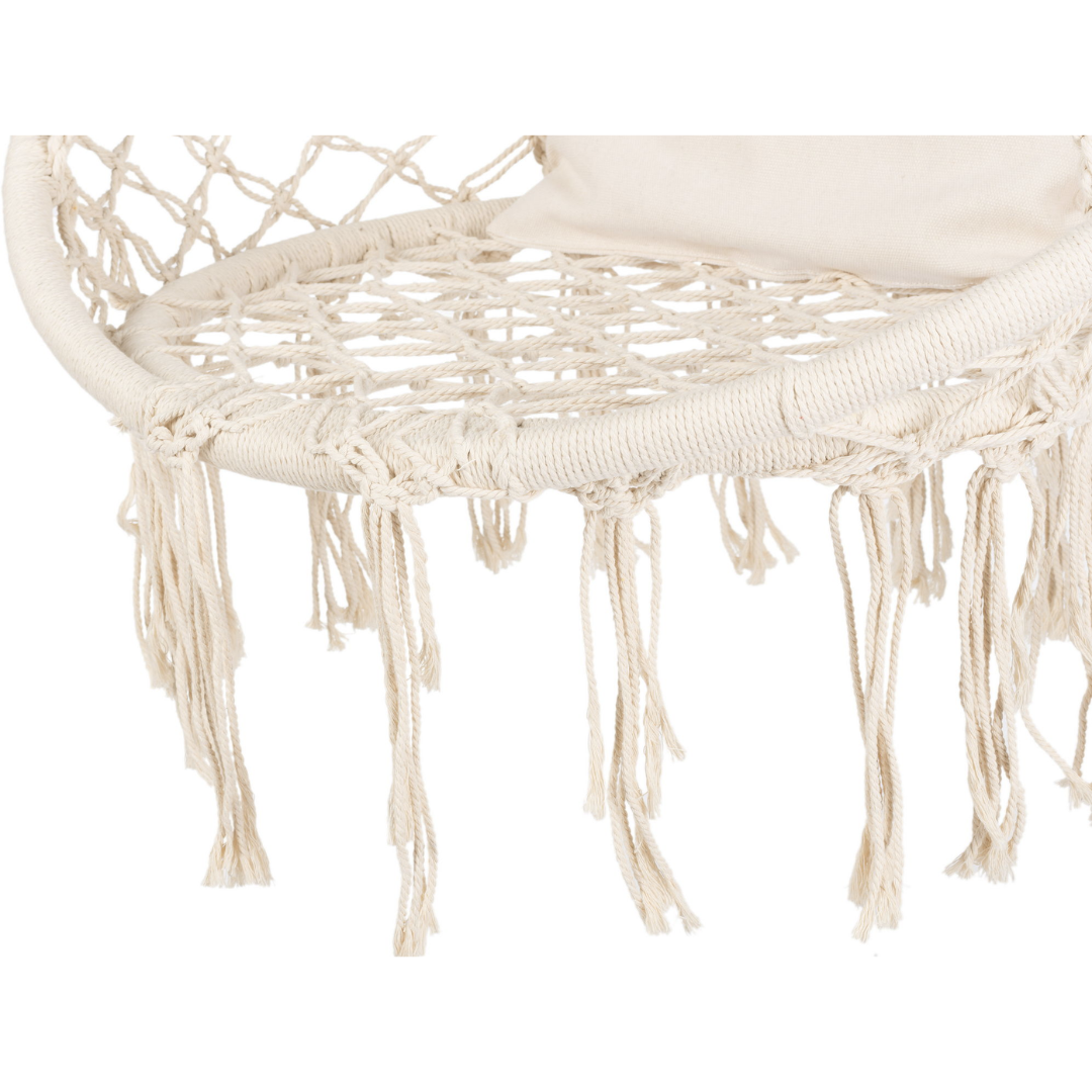 Садова гойдалка Boho Outtec XXL бежевий — мініатюра 8