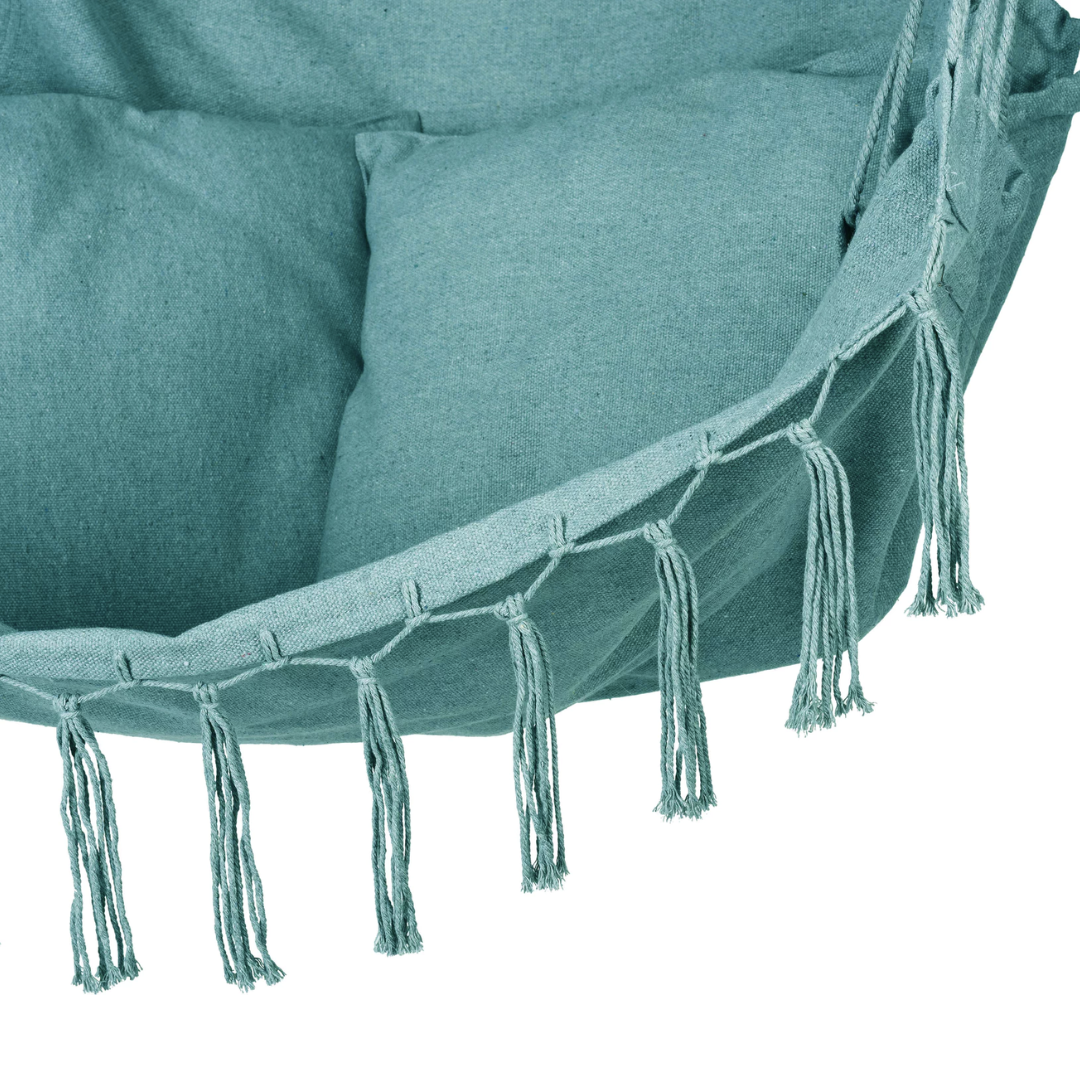Бразильське крісло - гамак Outtec Boho XXL зелений — мініатюра 6