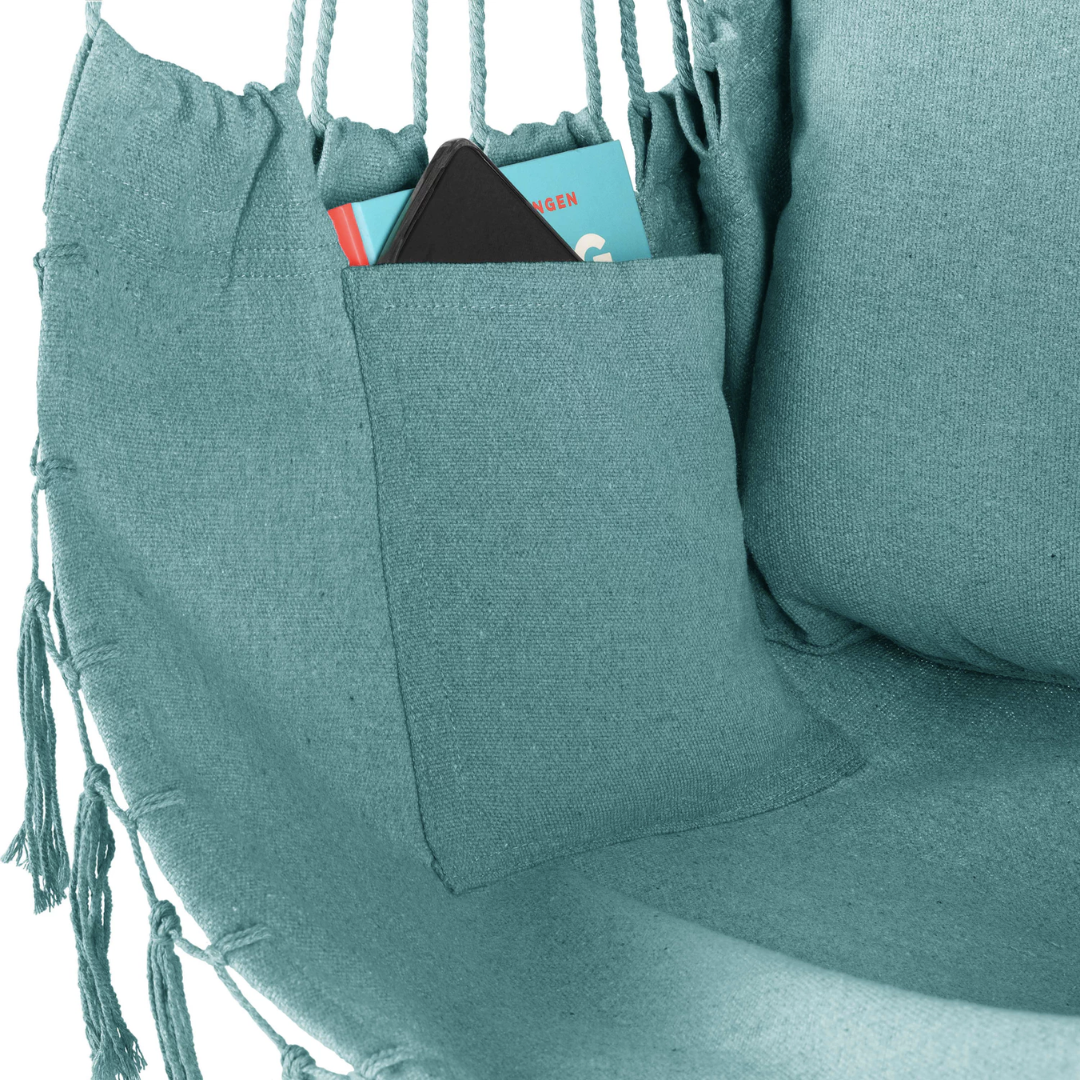 Бразильське крісло - гамак Outtec Boho XXL зелений — мініатюра 8