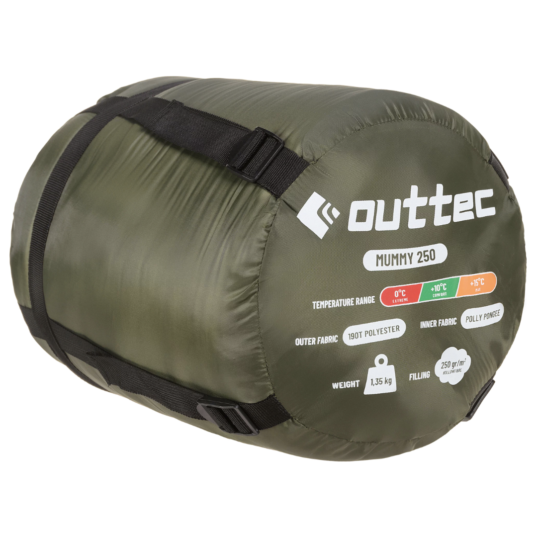 Спальний мішок кокон Outtec Mummy демісезон хакі — фото 4