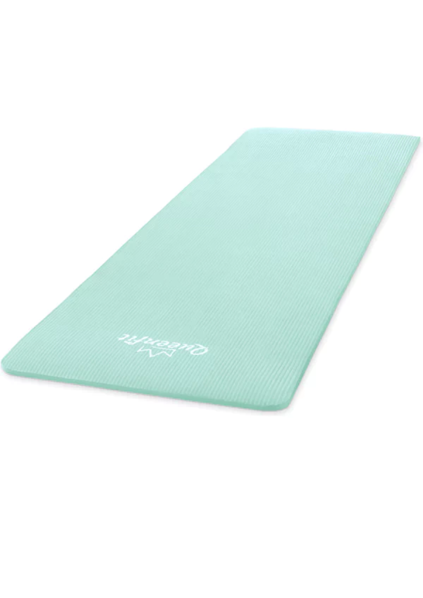 Килимок (мат) для фітнесу та йоги Queenfit NBR 1,5см бірюзовий — фото 2