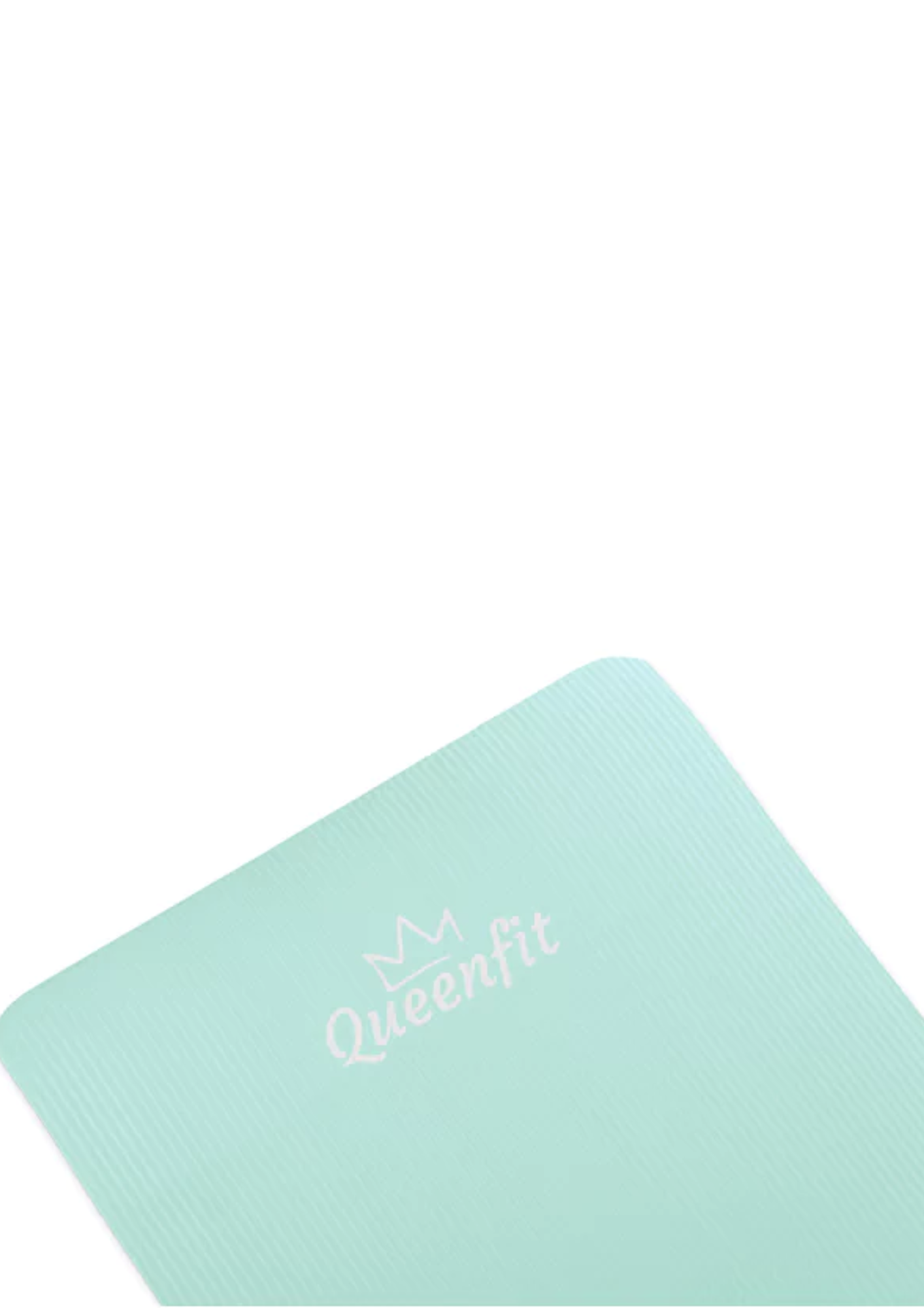 Килимок (мат) для фітнесу та йоги Queenfit NBR 1,5см бірюзовий — фото 5