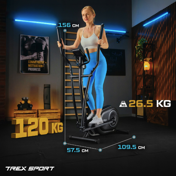 Орбітрек Trex Sport TX-400CT Dash магнітний чорний — фото 4