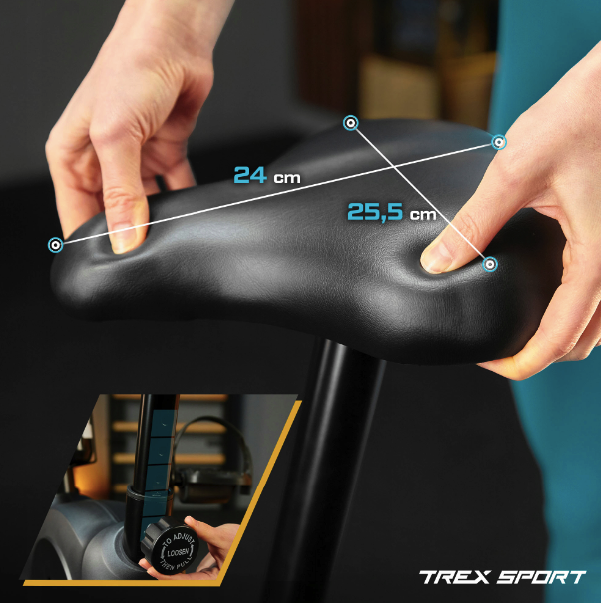 Велотренажер Trex Sport TX-350MB RIZE магнітний чорний — фото 4