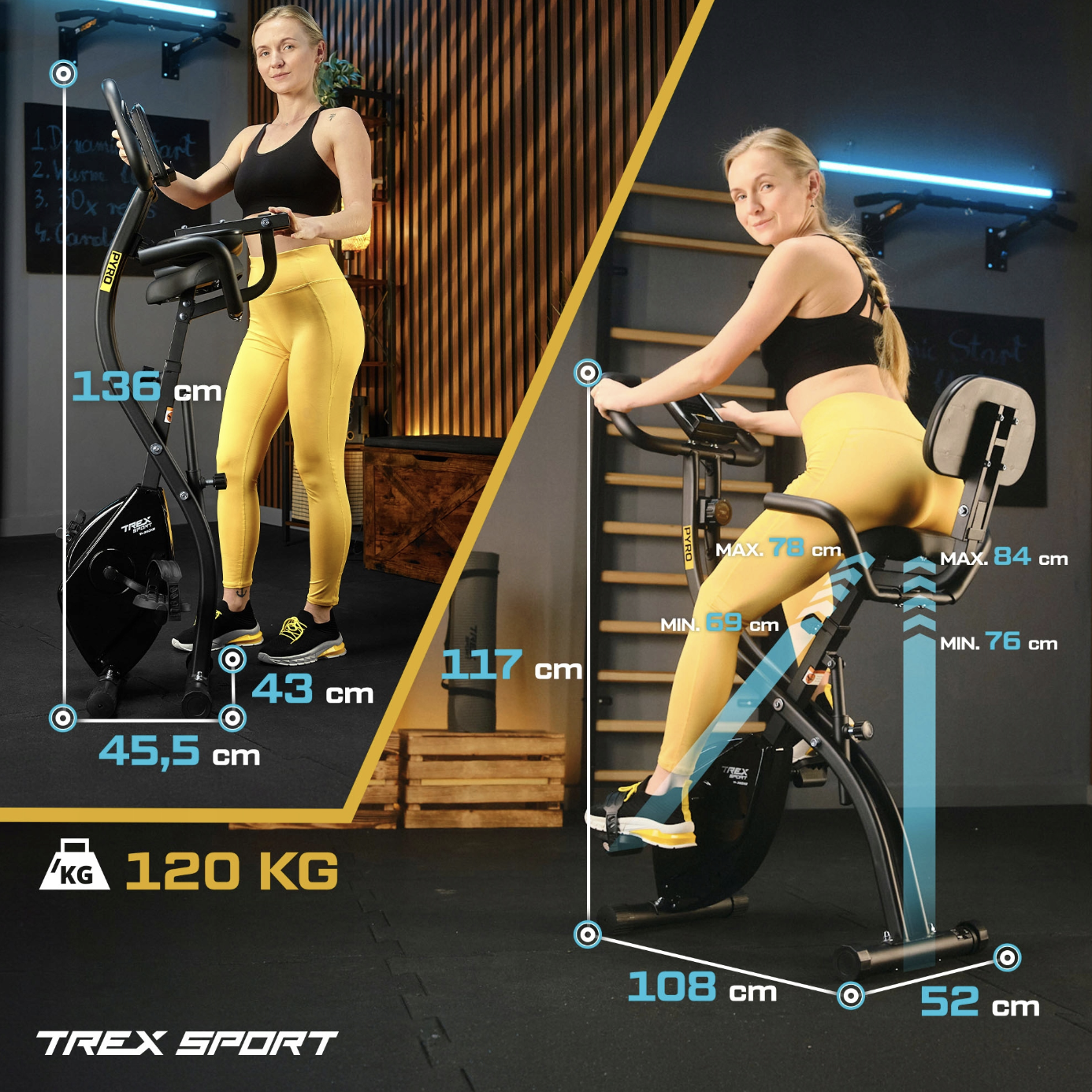 Велотренажер Trex Sport TX-360XB PYRO магнітний чорний — мініатюра 7