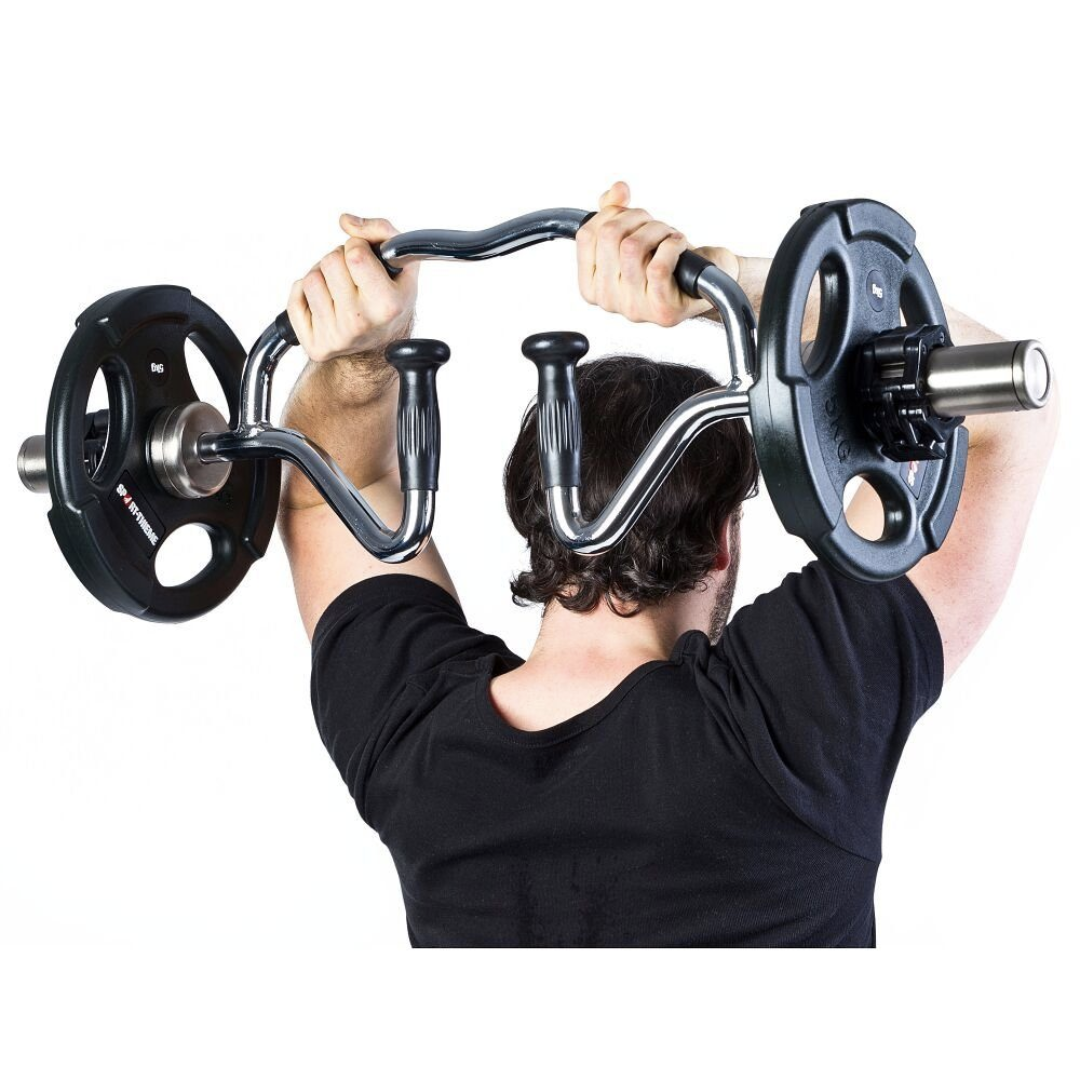Гриф олімпійський Bi-Tri-Trap York Fitness 86см (50мм) з гумовими рукоятками — фото 4