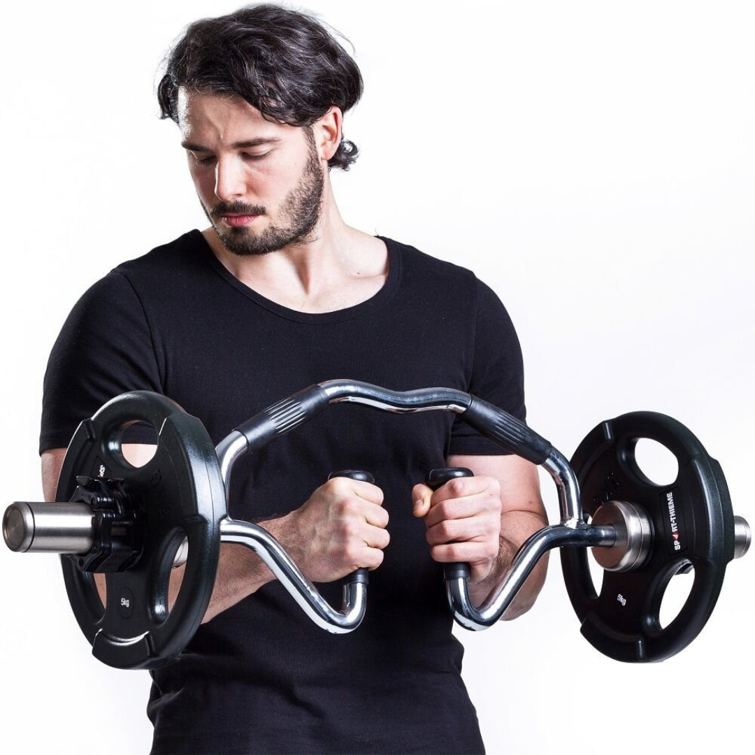 Гриф олімпійський Bi-Tri-Trap York Fitness 86см (50мм) з гумовими рукоятками — фото 5