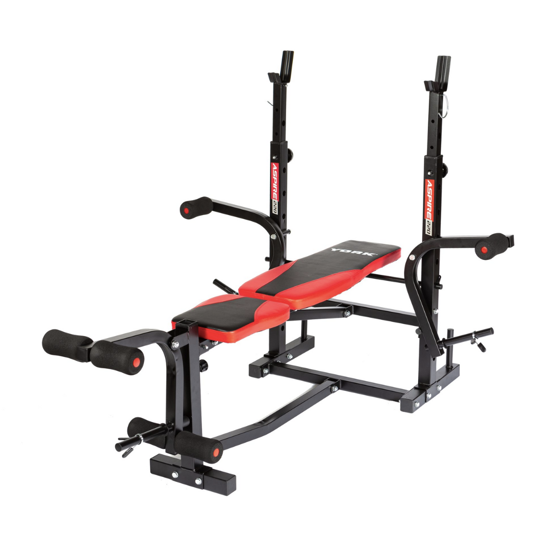 Лавка для жиму York Fitness ASPIRE 220 з стійкою для штанги та партою Скотта — фото 2