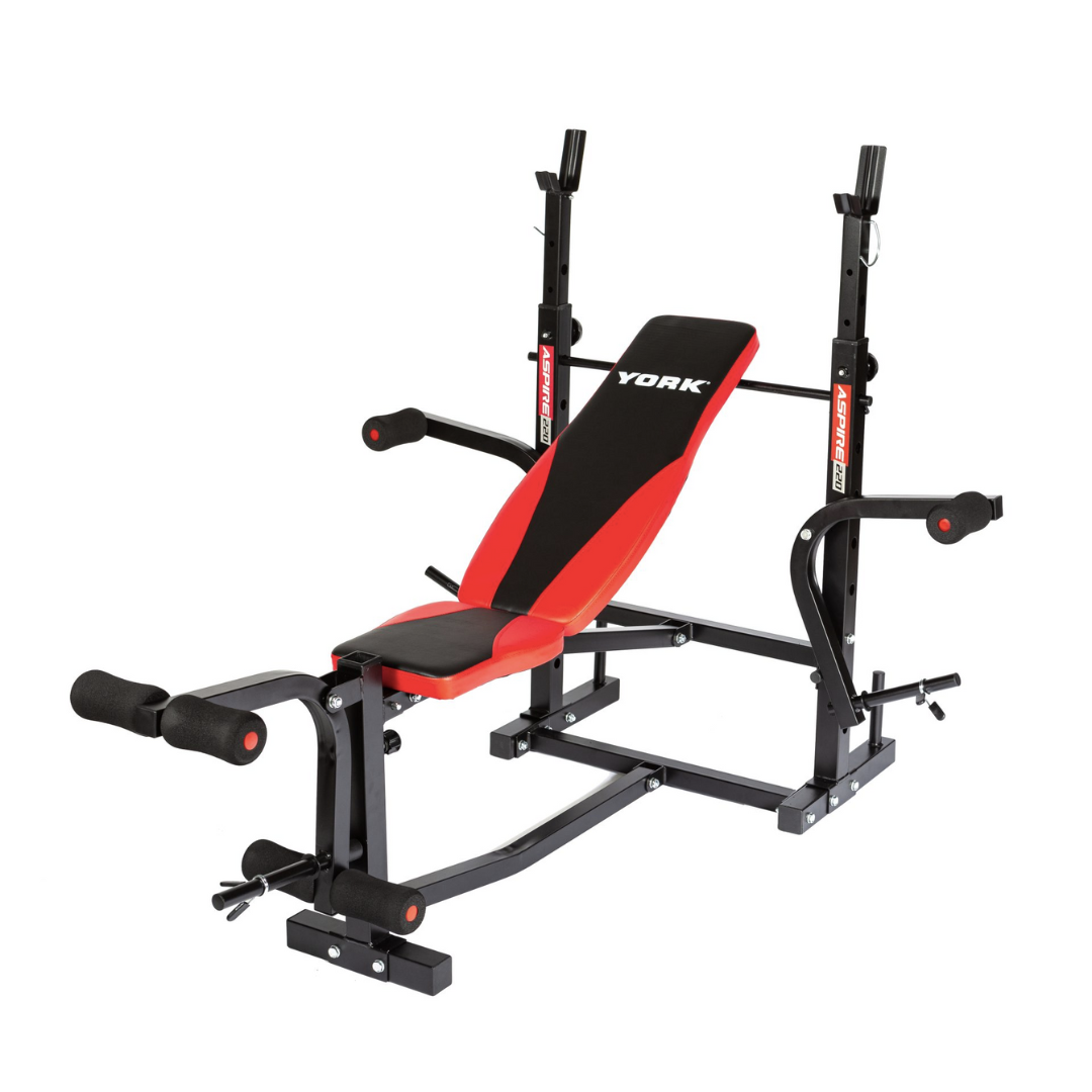 Лавка для жиму York Fitness ASPIRE 220 з стійкою для штанги та партою Скотта — фото 3