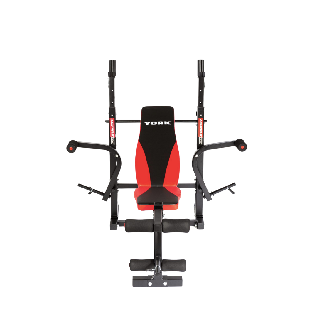 Лавка для жиму York Fitness ASPIRE 220 з стійкою для штанги та партою Скотта — фото 4