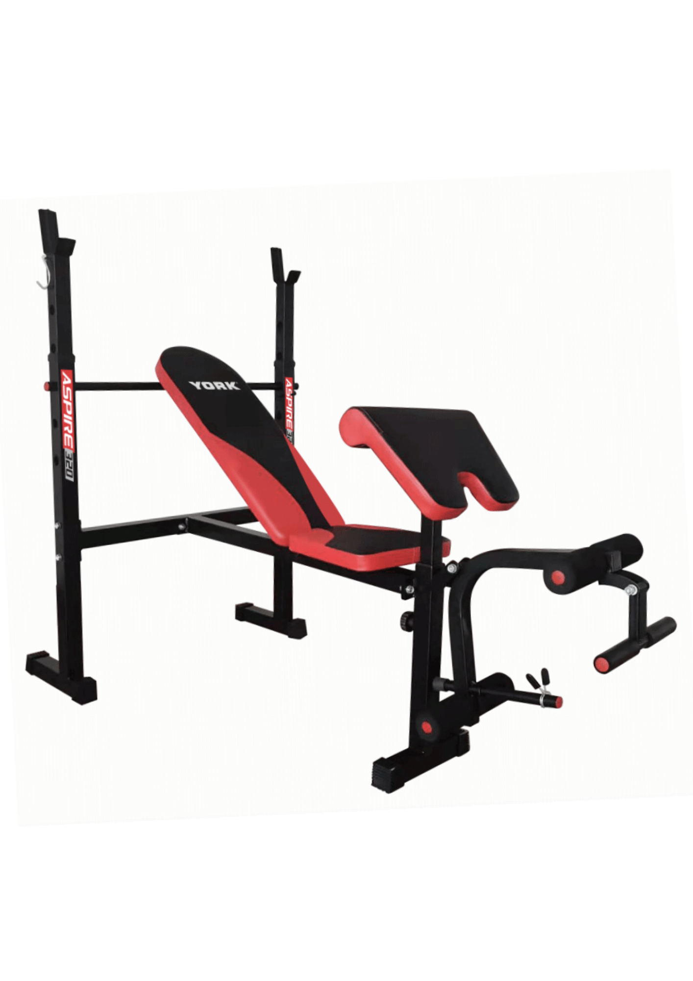 Лавка для жиму York Fitness ASPIRE 320 з стійкою для штанги та партою Скотта — фото 2